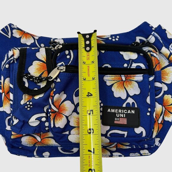 American UNI Floral Belt Bag - Multi-Pocket Travel Waist Bag - Picture 8 of 8